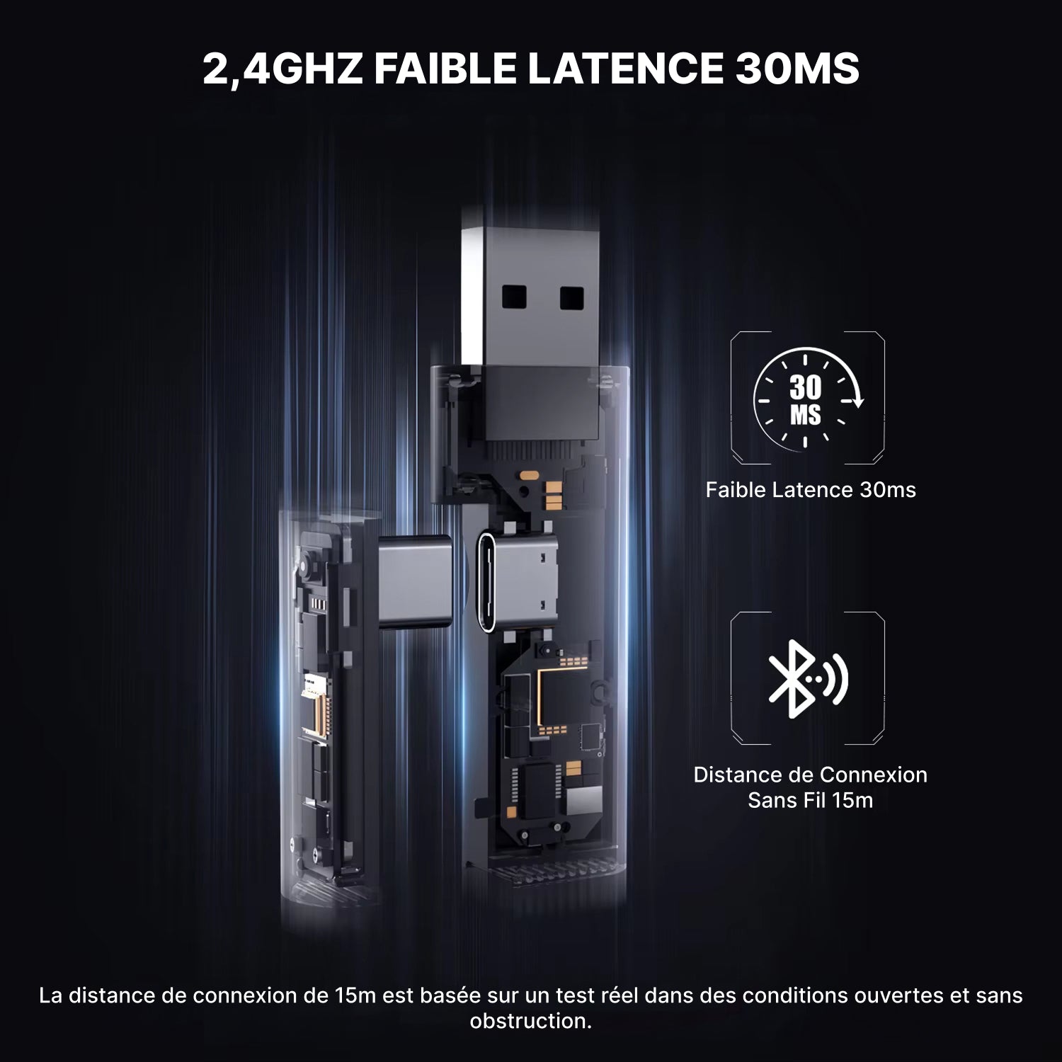 AudiRank Casque Gaming Sans Fil