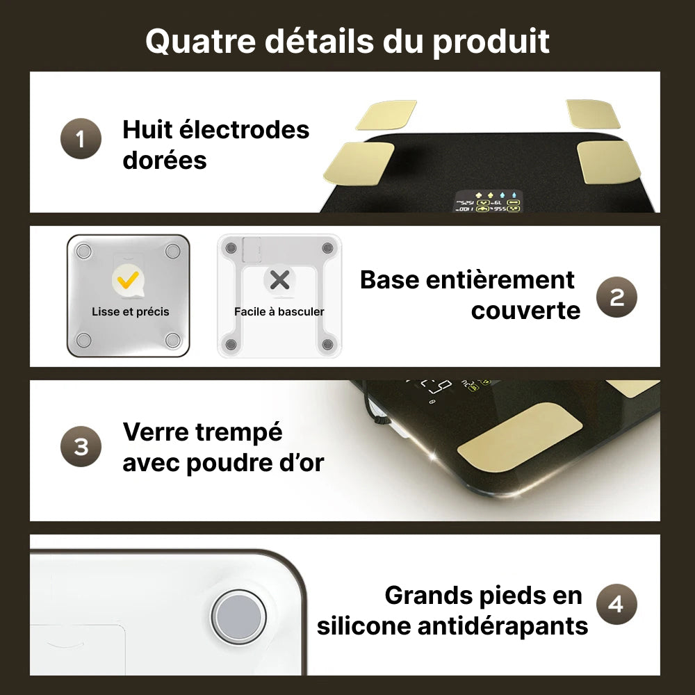 FitgMazz Pèse Personne Masse Graisseuse