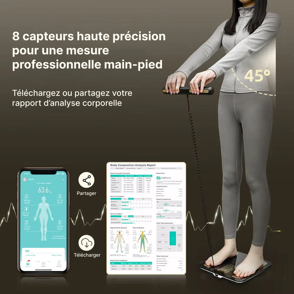 FitgMazz Pèse Personne Masse Graisseuse